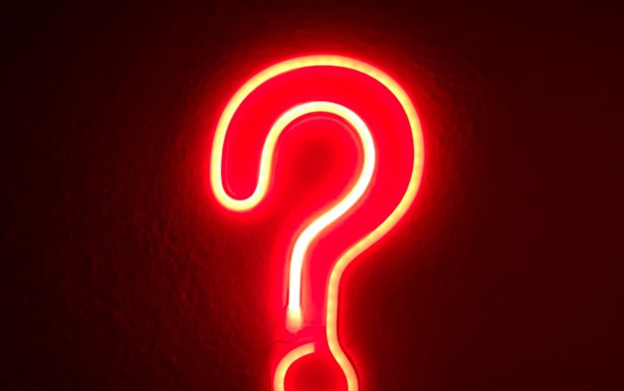 red letters neon light