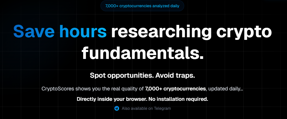 Comment Analyser une Cryptomonnaie en 2026 | Guide + CryptoScores